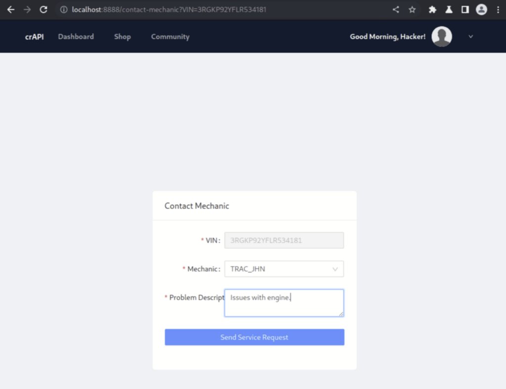 Vehicle Details Owasp API